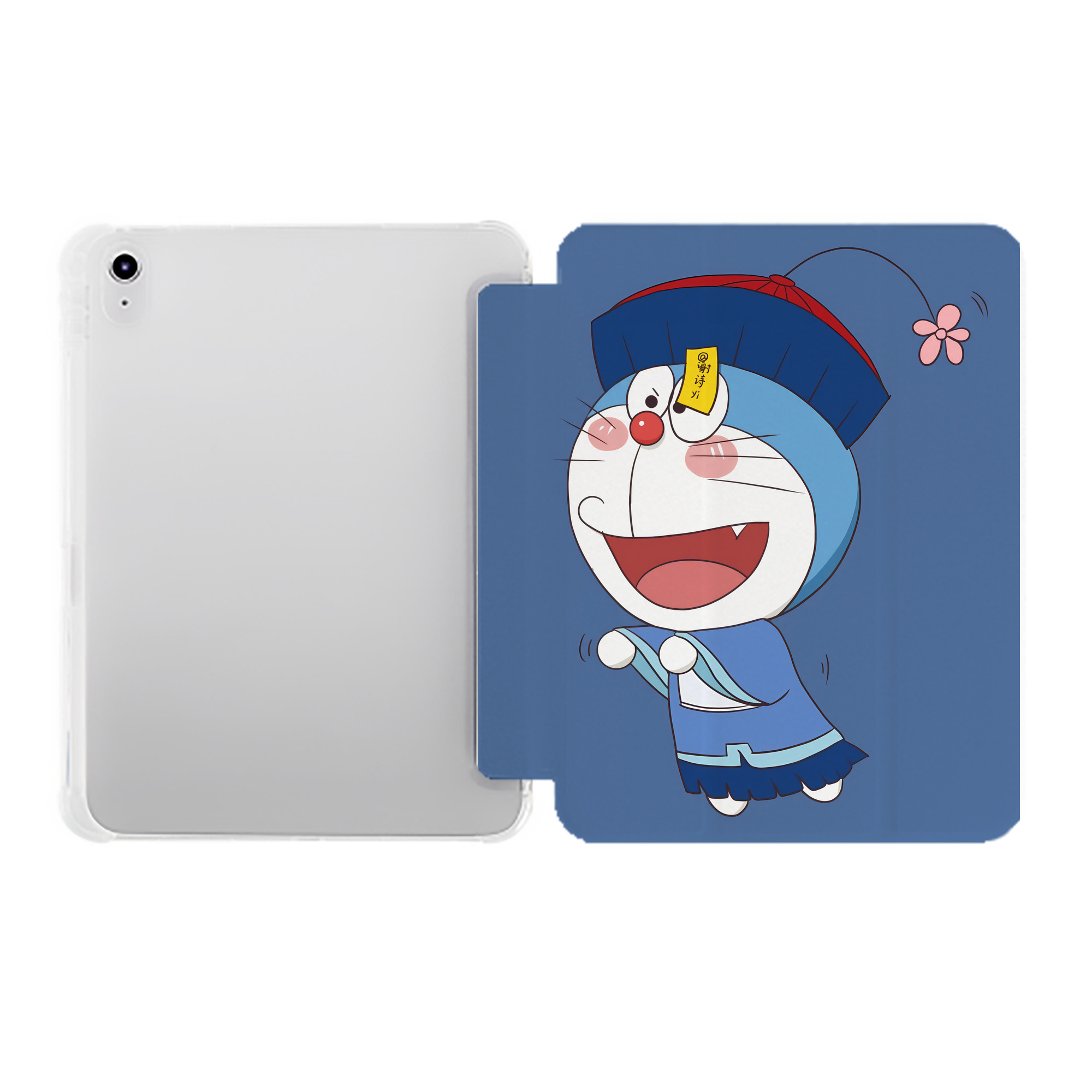 （画像用） ドラえもん Doraemon IPad ケース ペン収納付き 三つ折りスタンド PUレザー×シリコン 対応機種9.5/10.5/10.9インチ